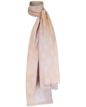 Kinross Cashmere Schal Mit Fransen - Pink