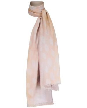 Kinross Cashmere Schal Mit Fransen - Pink