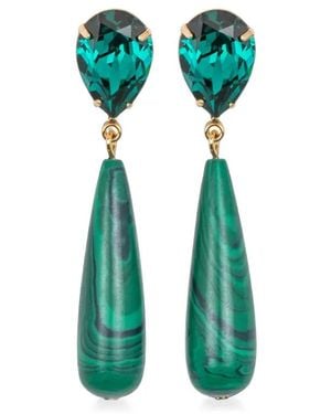 Jennifer Behr Pendientes Caroline - Verde