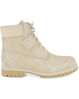 Timberland Heritage 6 Suede Lace-Up Boots - Natural