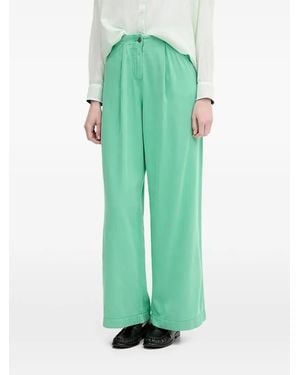 Benetton Pleated Palazzo Trousers - Green