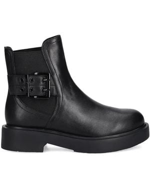 Love Moschino Buckle-Strap Boots - Black