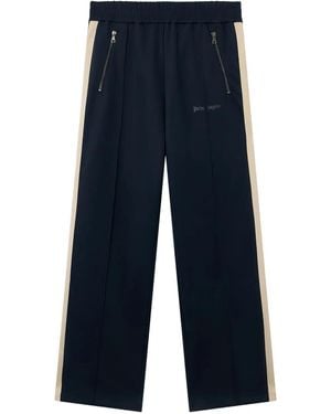 Palm Angels Logo Zip Classic Track Pants - Blue