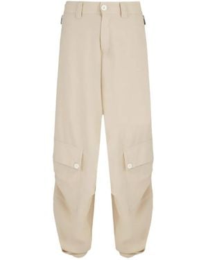 High Pantaloni Con Tasche - Bianco
