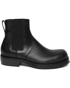 Dries Van Noten Leather Chelsea Boots - Black