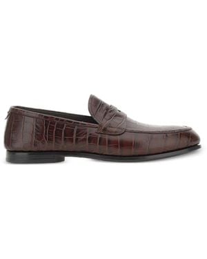 Fabi Glove Loafers - Brown