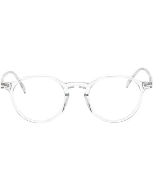 David Beckham Geometric-Frame Glasses - White