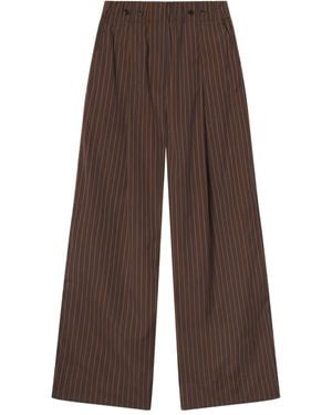A.L.C. Emmett Striped Trousers - Brown
