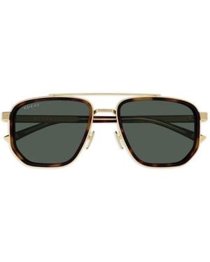 Gucci Gafas De Sol Con Montura Geométrica - Verde