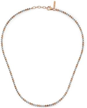 Desmo Crystal 3 Beaded Necklace - Metallizzato
