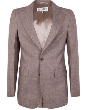 MM6 by Maison Margiela Wool Blazer - Brown