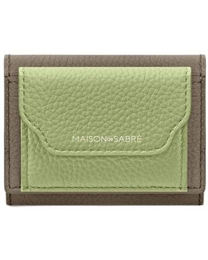 Maison De Sabre The Compact Leather Wallet - Green
