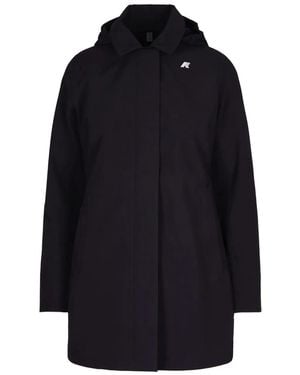 K-Way Mathy Hooded Coat - ブルー