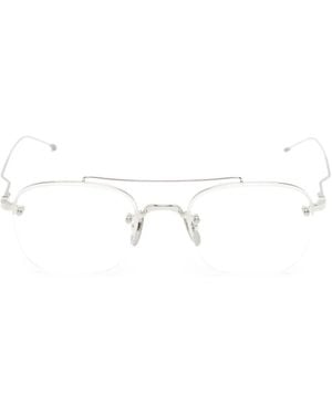 Thom Browne Geometric-Frame Glasses - White