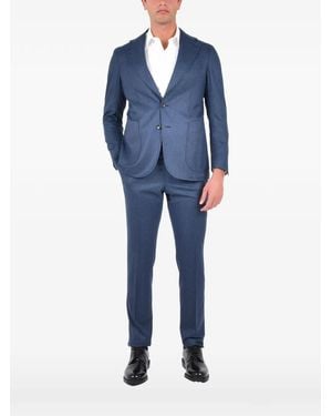 Franzese Collection Pinstripe Suit - Blue