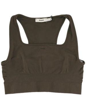 PANGAIA Seamless Cut-Out Sports-Bra - Black