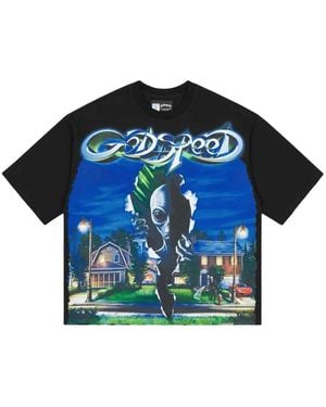 Godspeed Graphic-Print T-Shirt - Blue