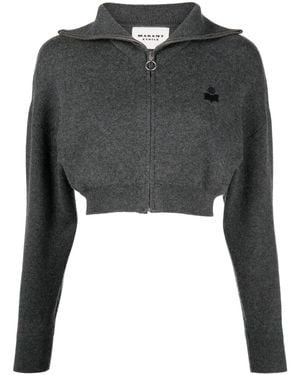 Isabel Marant Oxane クロップド カーディガン - ブラック