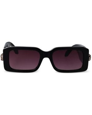 BVLGARI Serpenti Forever Rectangle-Frame Sunglasses - Purple