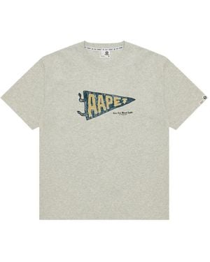 Aape By A Bathing Ape Logo-Print T-Shirt - Gray