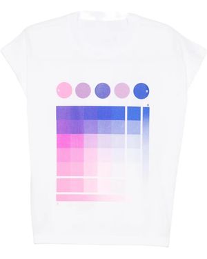 Pleats Please Issey Miyake Graphic-Print T-Shirt - White