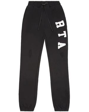 RTA Owen Collegiate Track Pants - Black