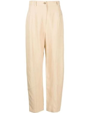 Alberta Ferretti High-Waisted Tailored Pants - Natural