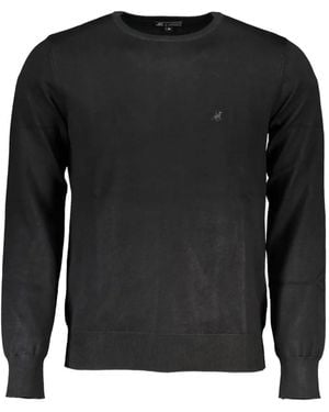 U.S. Grand Logo-Embroidered Cotton Jumper - Black