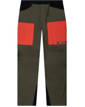 Ambush Panelled Cargo Trousers - Red