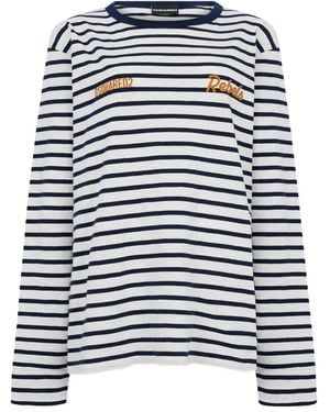 DSquared² Striped-Pattern T-Shirt - Blue