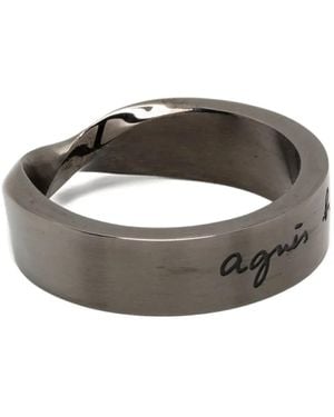 agnès b. Narrative Ring - White