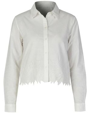 Jacqueline De Yong Chemise À Manches Longues - White