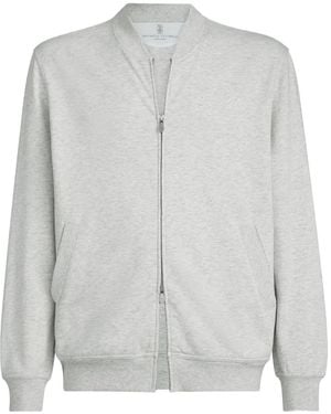 Brunello Cucinelli ジップアップ スウェットシャツ - グレー