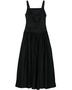 Aje. Pleated Midi Dress - Black