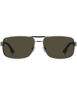 BOSS Lunettes De Soleil Rectangulaire - Green
