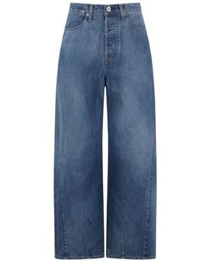 Kuro Wide-Leg Jeans - Blue