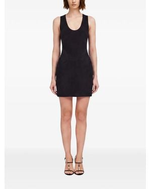 Ferragamo Suede Mini Dress - Black