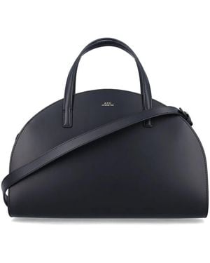 A.P.C. Borsa Tote Demi-Lune - Blu