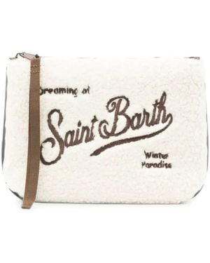 MC2 Saint Barth Aline Teddy-Texture Clutch Bag - Natural