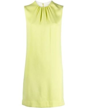 Lanvin Round-Neck Sleeveless Minidress - Yellow