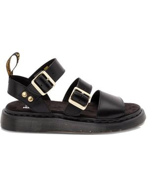 Dr. Martens Gryphon Quad Leather Sandals - Black