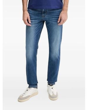 Joop! Jeans mit Leder-Patch - Blau