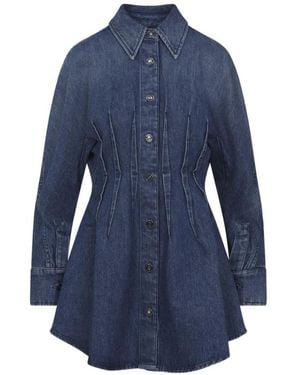 Givenchy Mini-Jurk Met Knopen En Kraag - Blauw