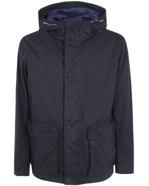 Herno Hooded Cotton Jacket - Blue