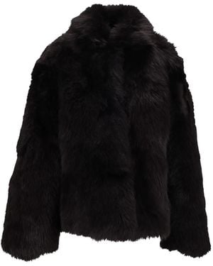 LA ROSE Sheepskin Jacket - Black