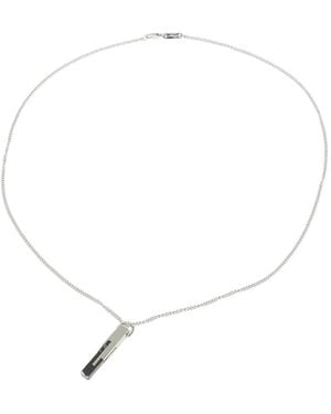 Vitaly Glitch Marble Necklace - White