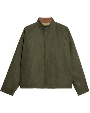 Fortela Carol Waxed Zip-Up Jacket - Green