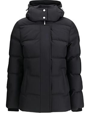 Moose Knuckles Button Hooded Jacket - Black