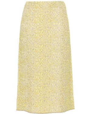 スカート Fabiana Filippi Textured Tweed Midi Skirt Fabiana Filippi Textured Tweed Midi Skirt in Green | Lyst