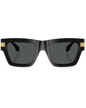 Versace Medusa Biggie Rectangle-Frame Sunglasses - Black